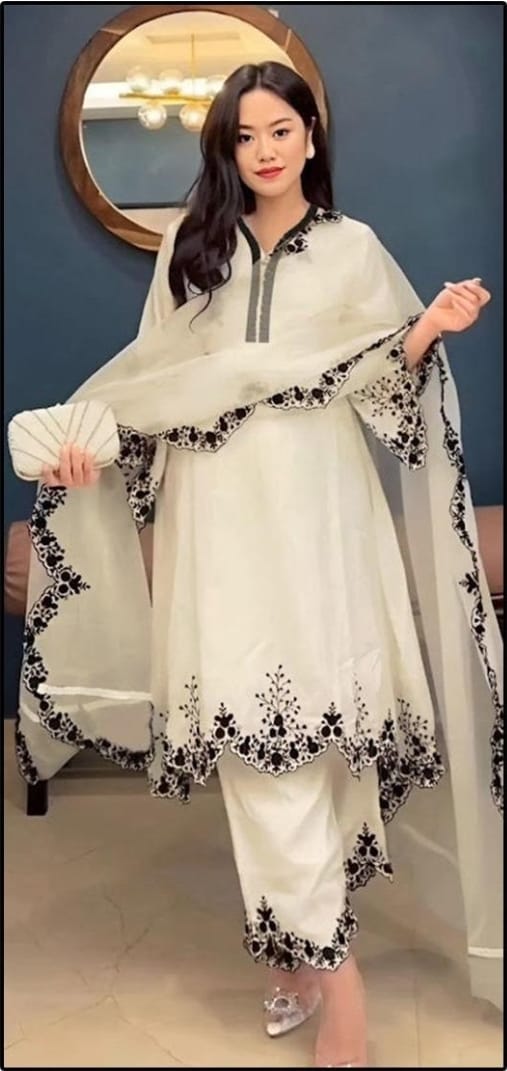Pakistani Georgette Suit, Stitched, HF-100