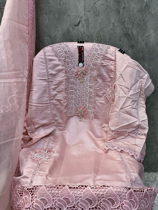 UNSTITCHED PAKISTANI SUIT, VISCOUS SILK, H370