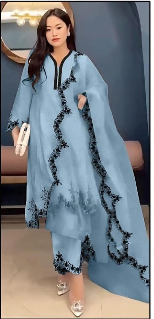 Pakistani Georgette Suit, Stitched, HF-100