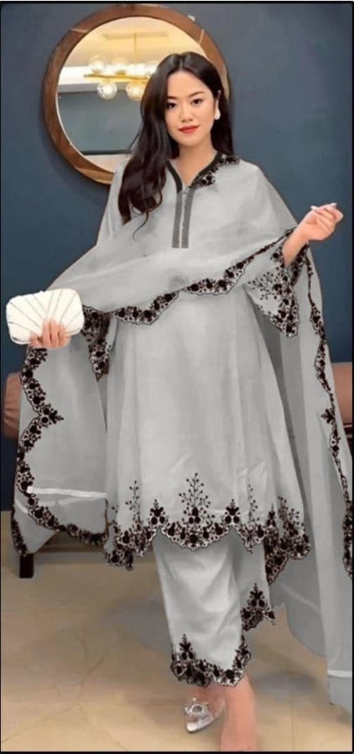 Pakistani Georgette Suit, Stitched, HF-100