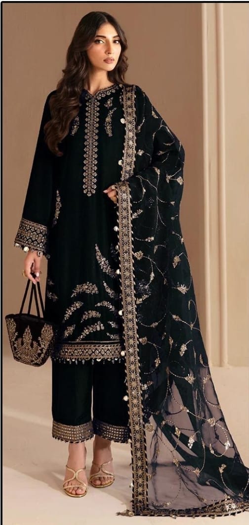 FULL STITCHED PAKISTANI SUIT, READYMADE, HF-142-D